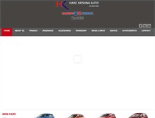 Tablet Screenshot of harekrishnaauto.com